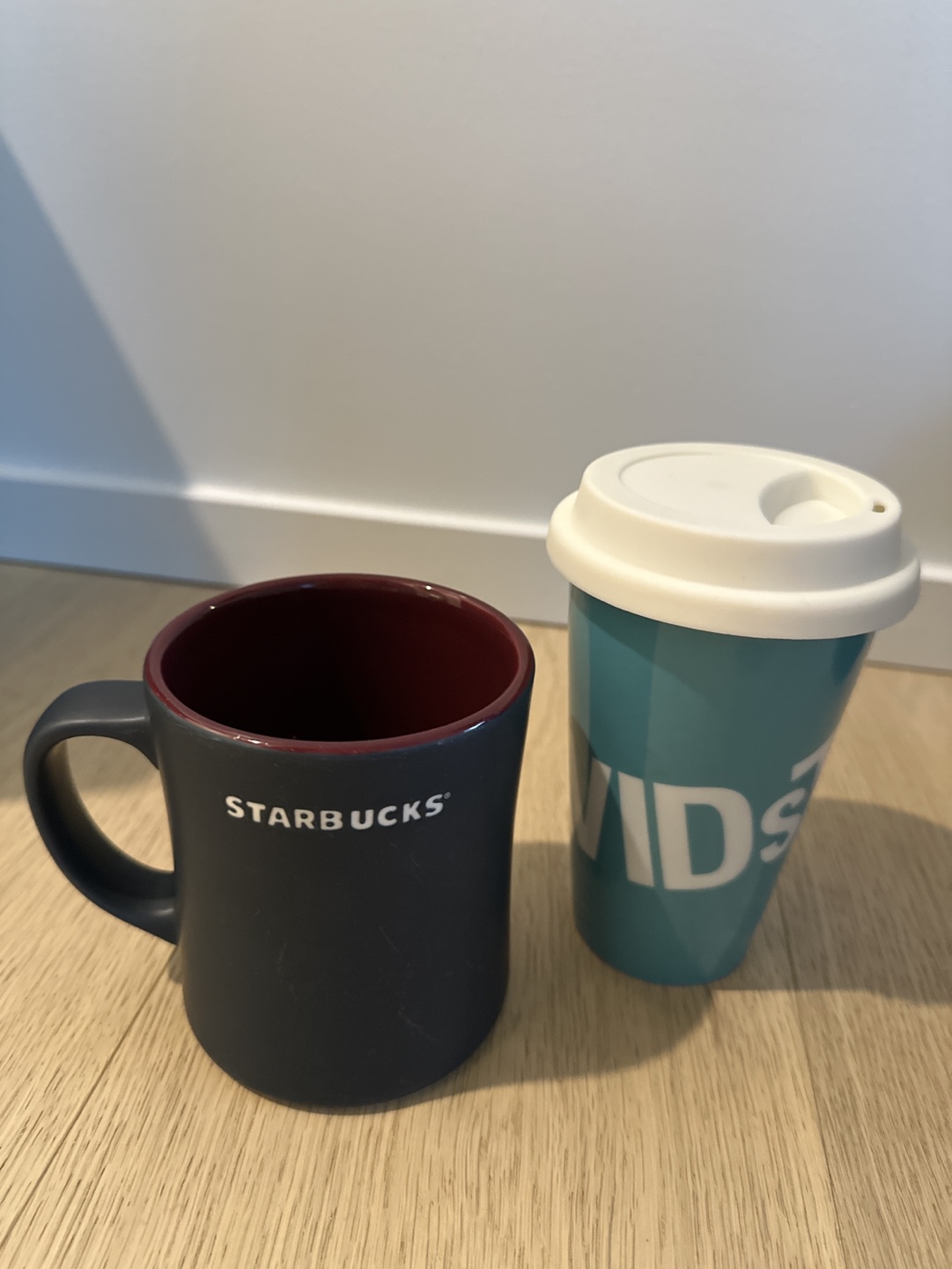 Starbucks Mug and David’s Tea Travel Mug