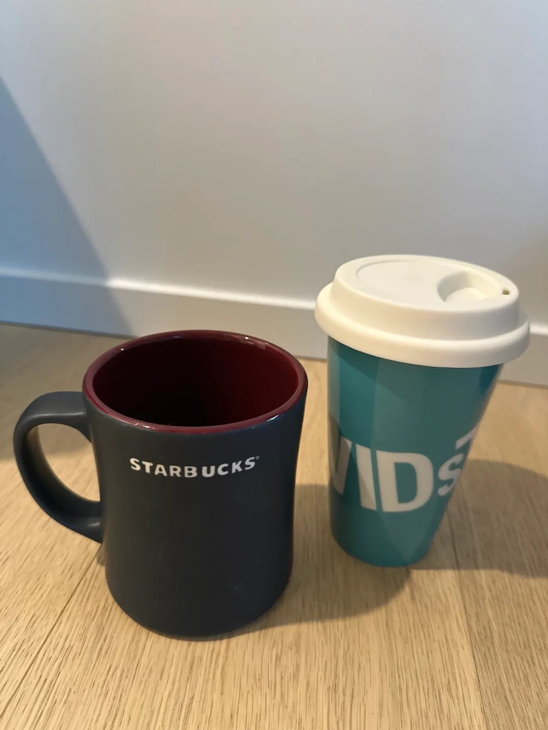 Starbucks Mug and David’s Tea Travel Mug
