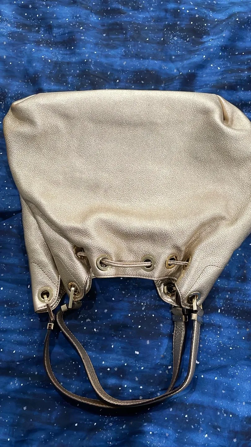 Michael Kors Gold Leather Bag image indicator(5)