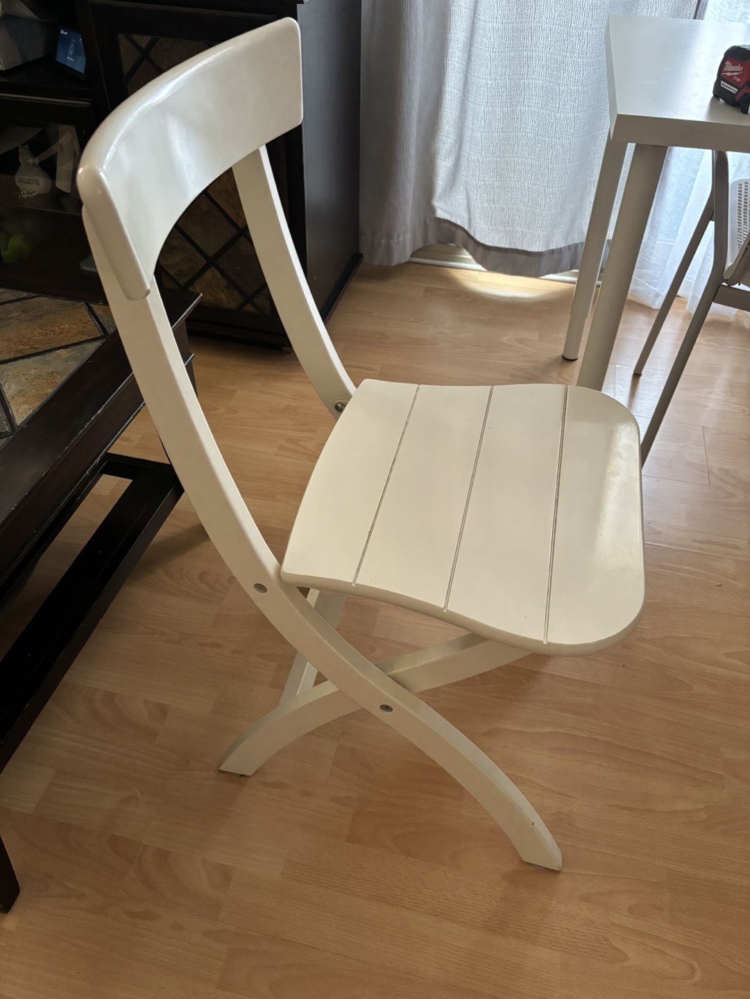 White Folding Chair - photo 2