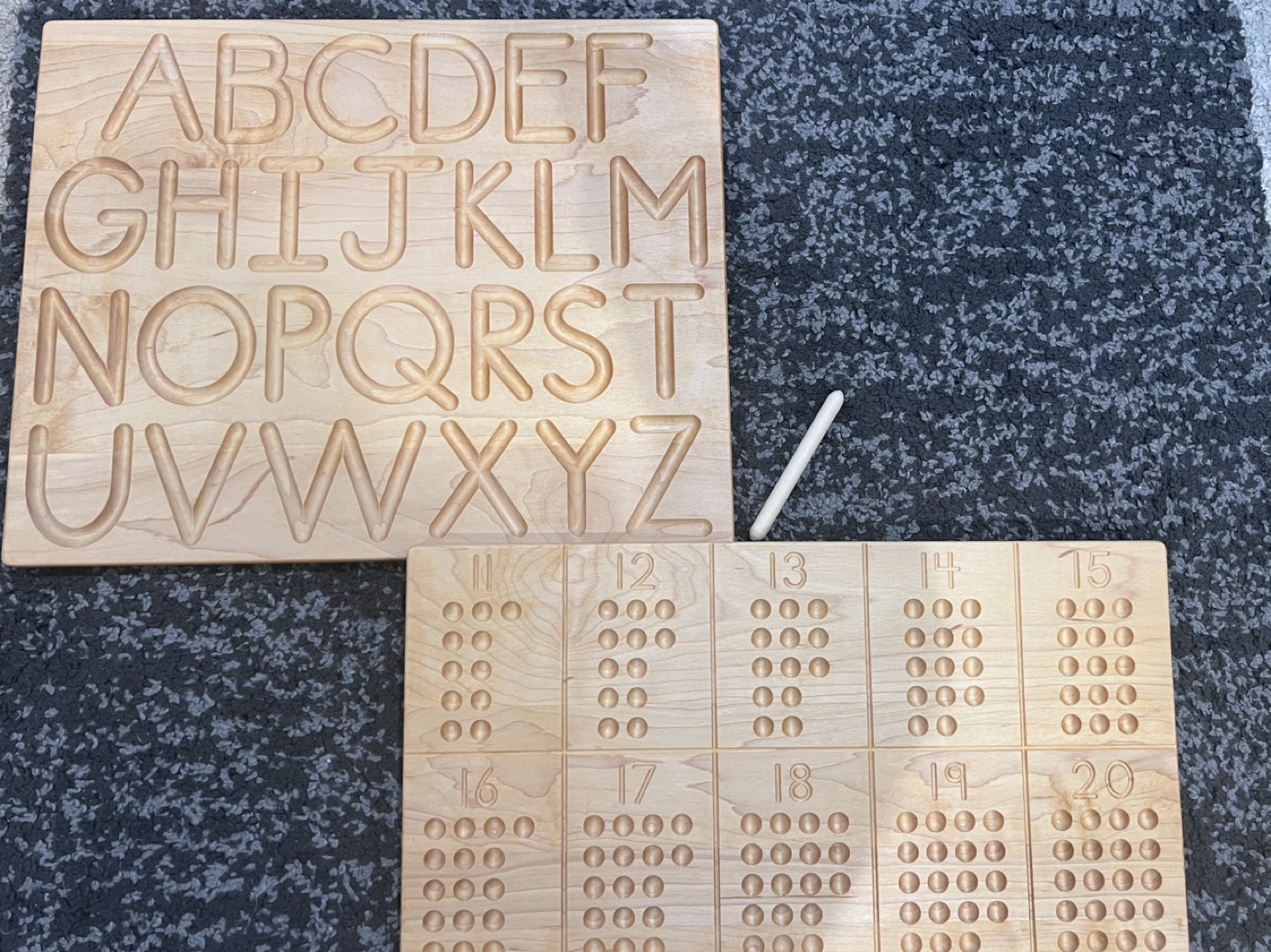 Wooden Alphabet and Number Tracing Boards - photo 2