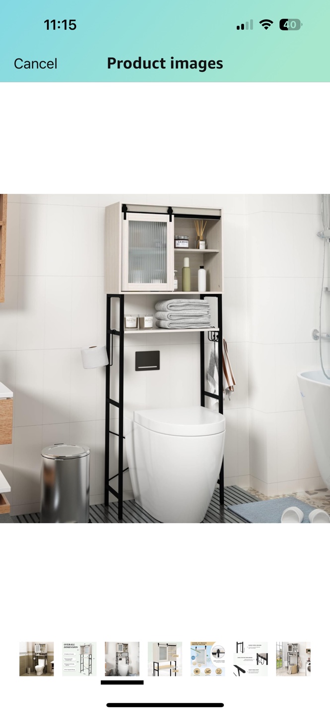 Over-the-Toilet Storage Shelf - photo 4