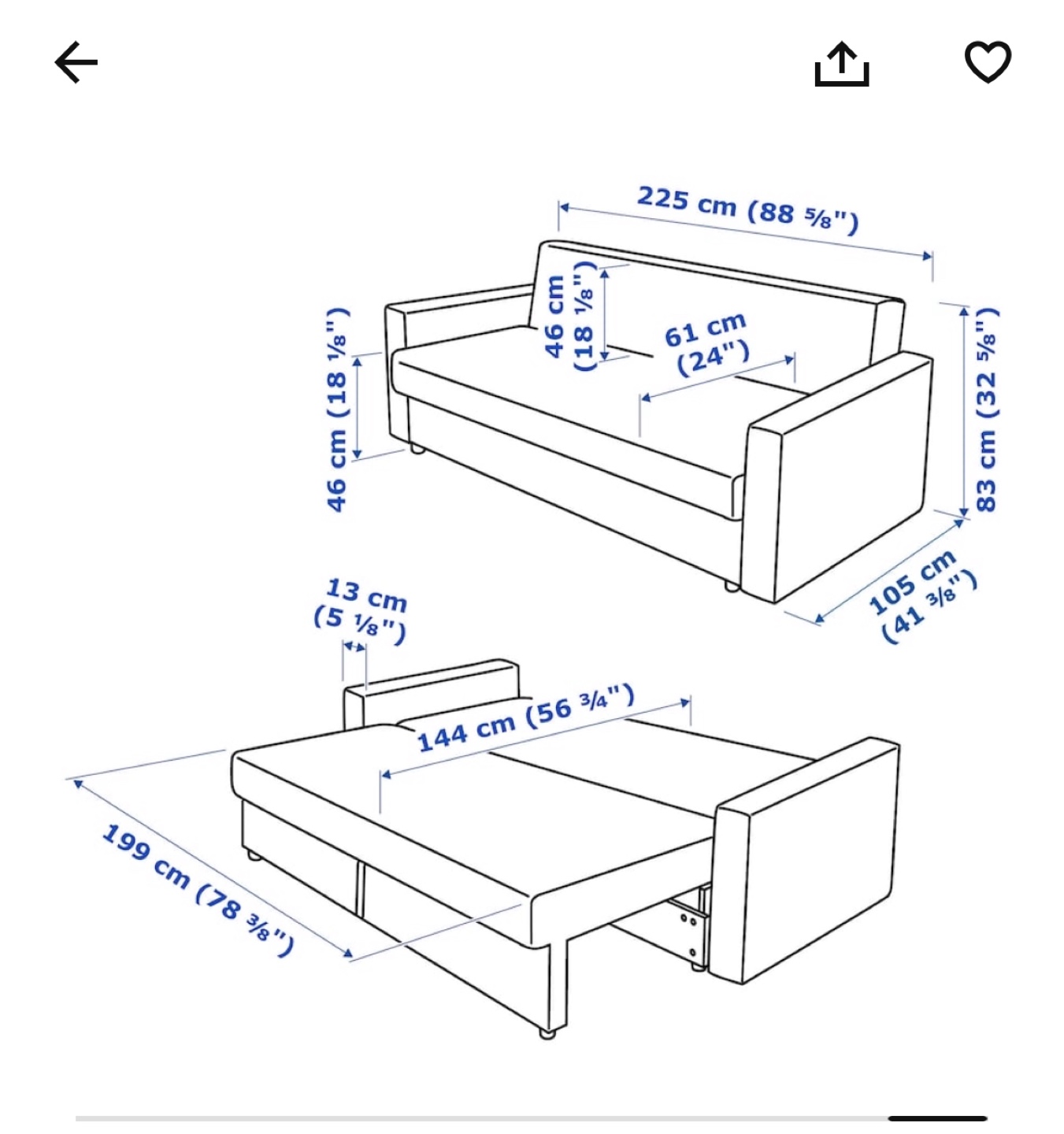 IKEA Friheten Sofa Bed - photo 5