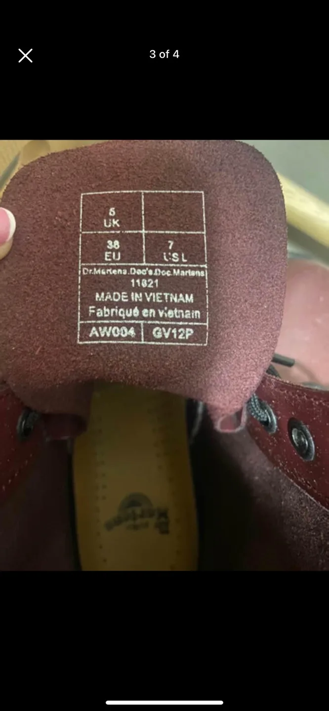 Dr. Martens 1461 Smooth Leather Boots 7 Women’s image indicator(3)