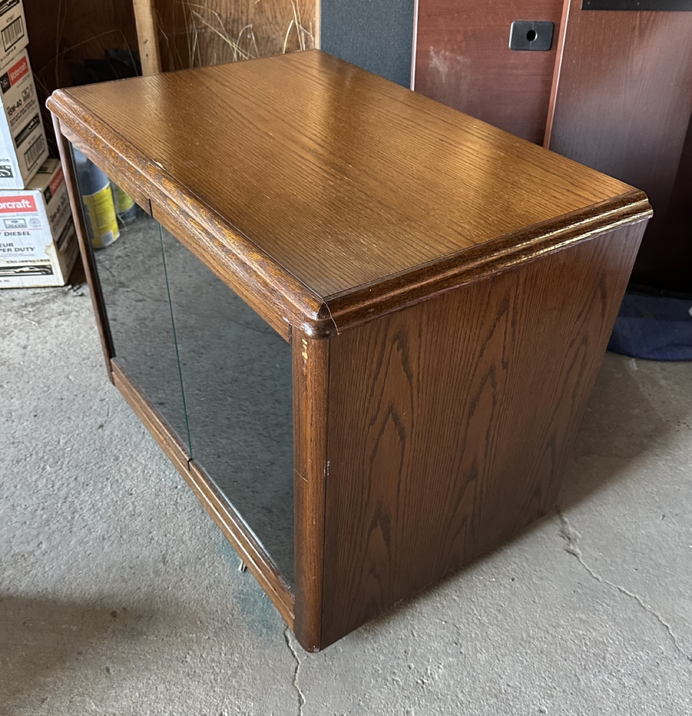 Wood Cabinet with Glass Doors - photo 4