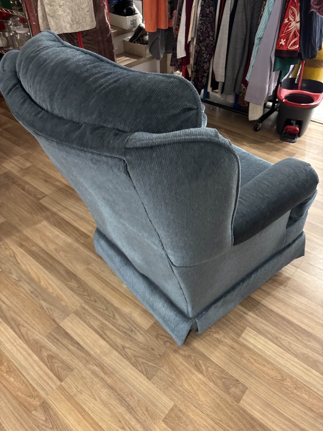 Blue Swivel Chair - photo 2