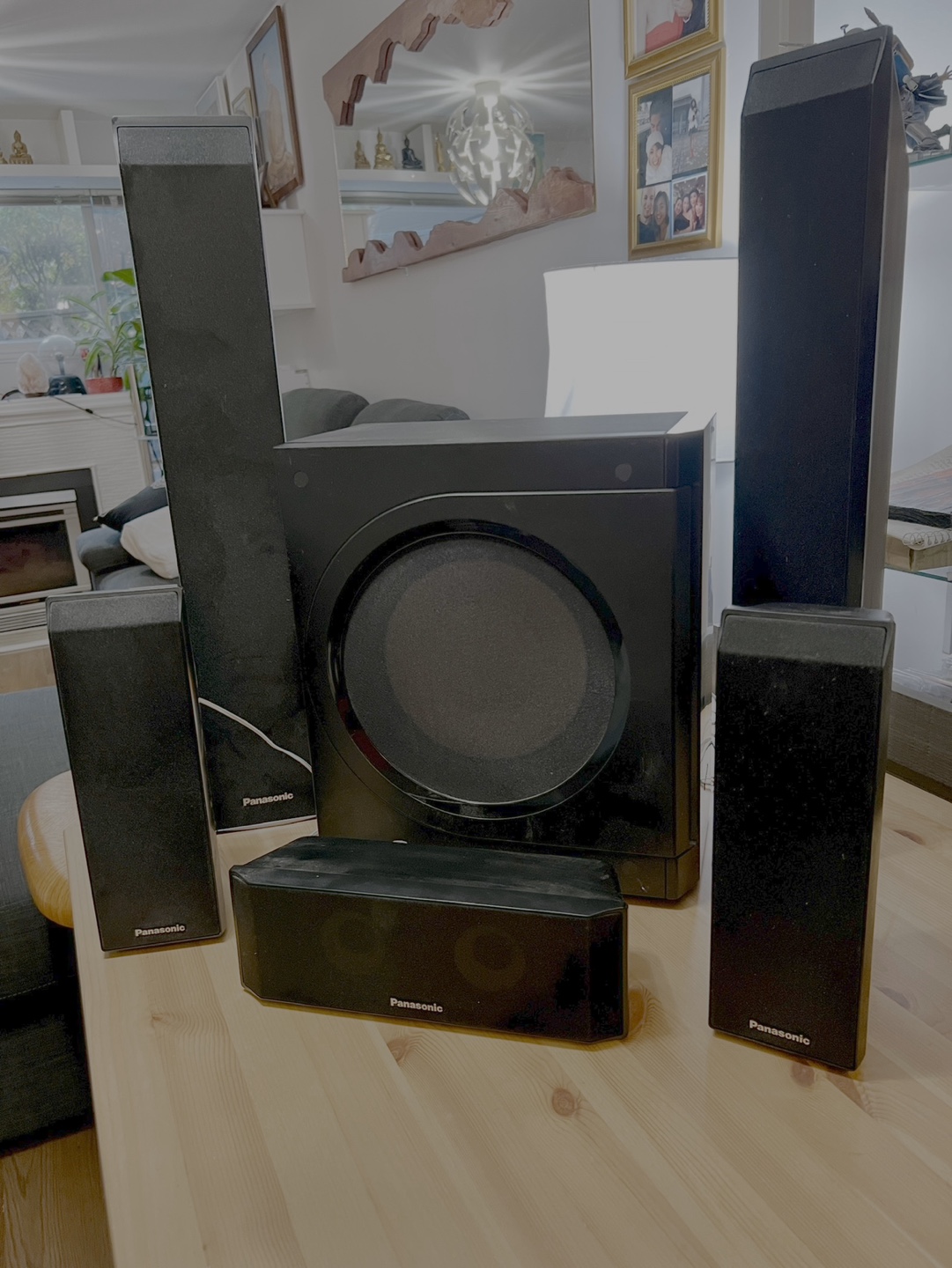 Panasonic 5 Speakers with a Sub Woofer