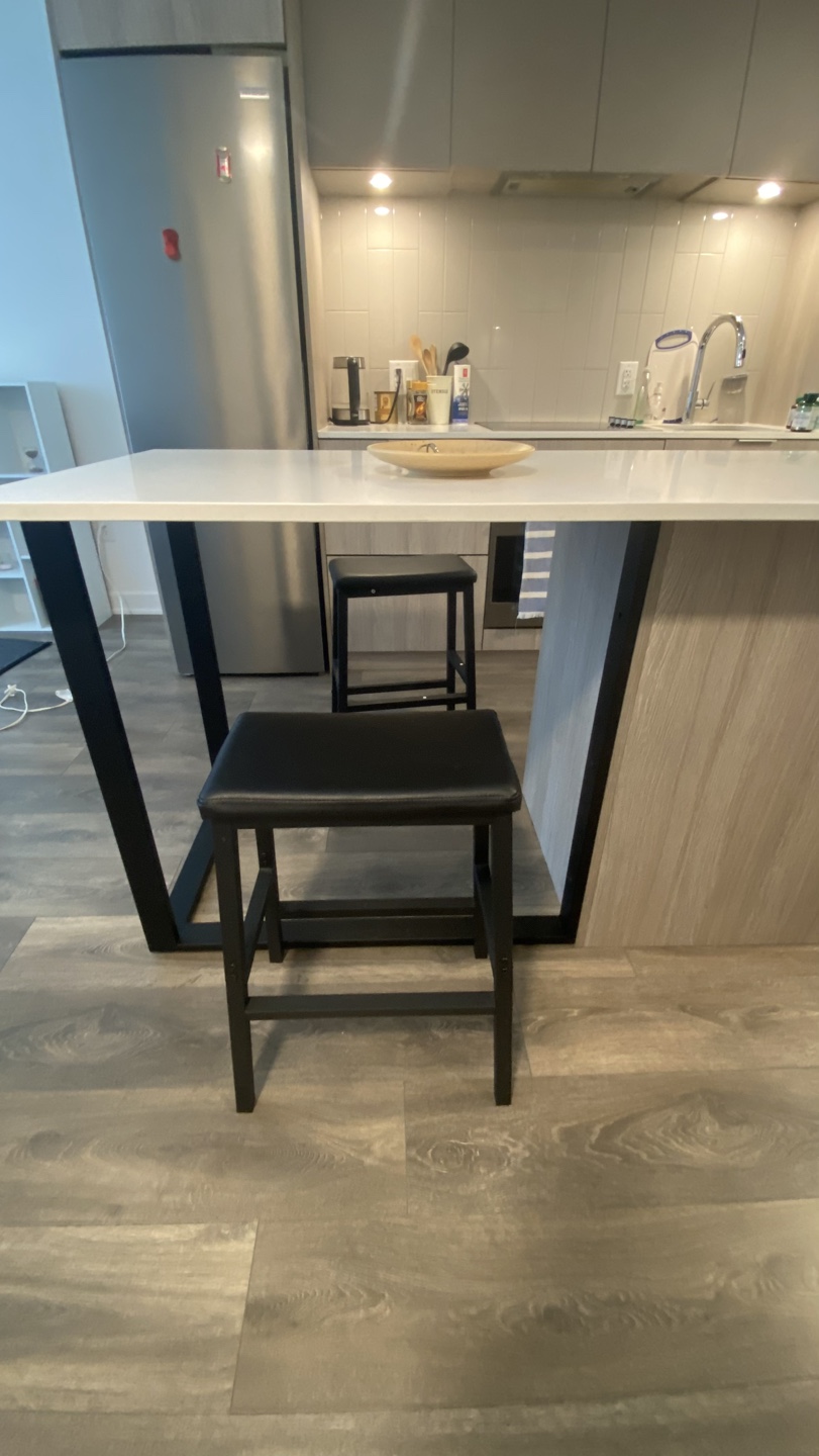 Black Kitchen Stools (Set of 2)
