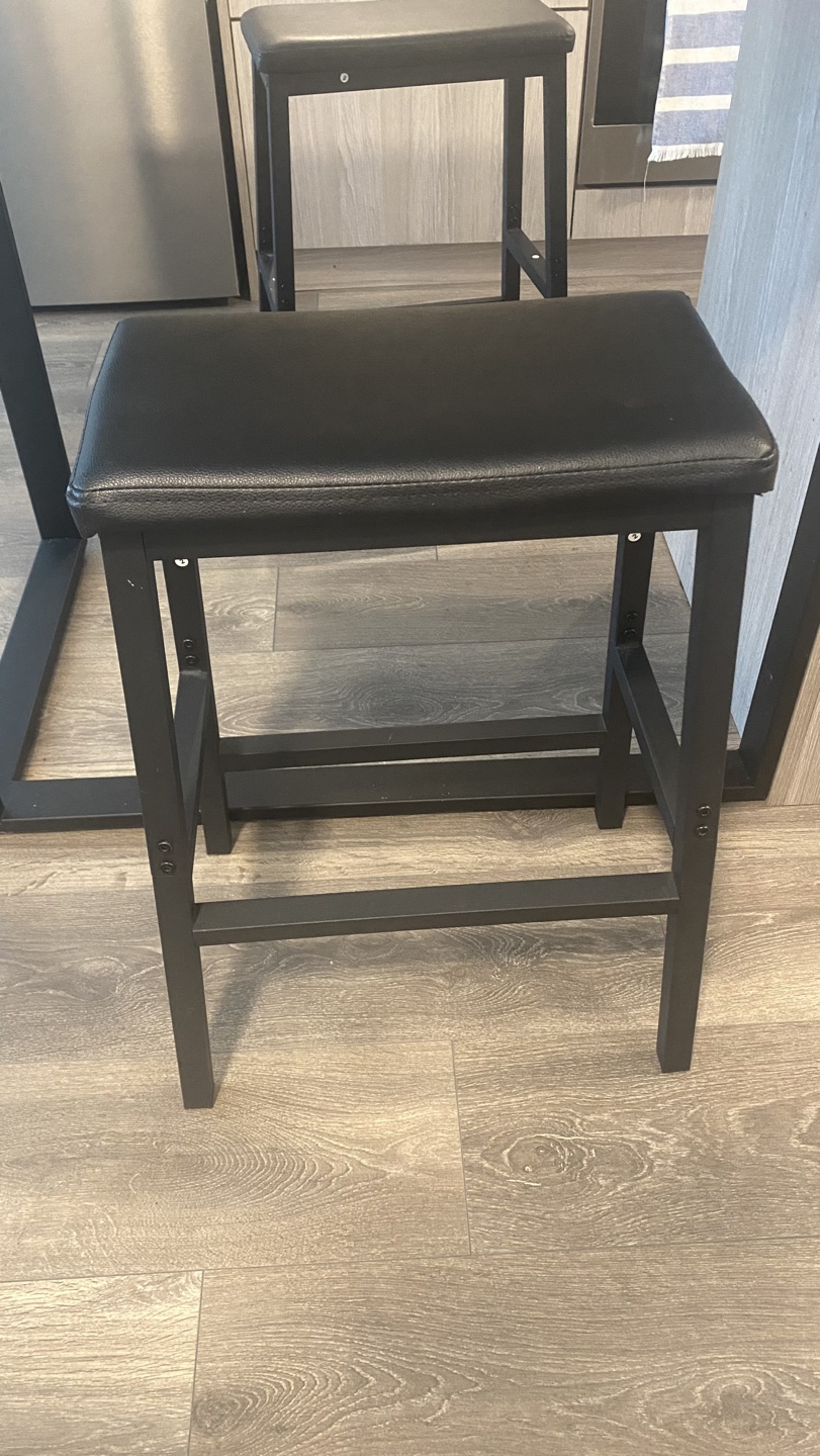 Black Kitchen Stools (Set of 2) - photo 3