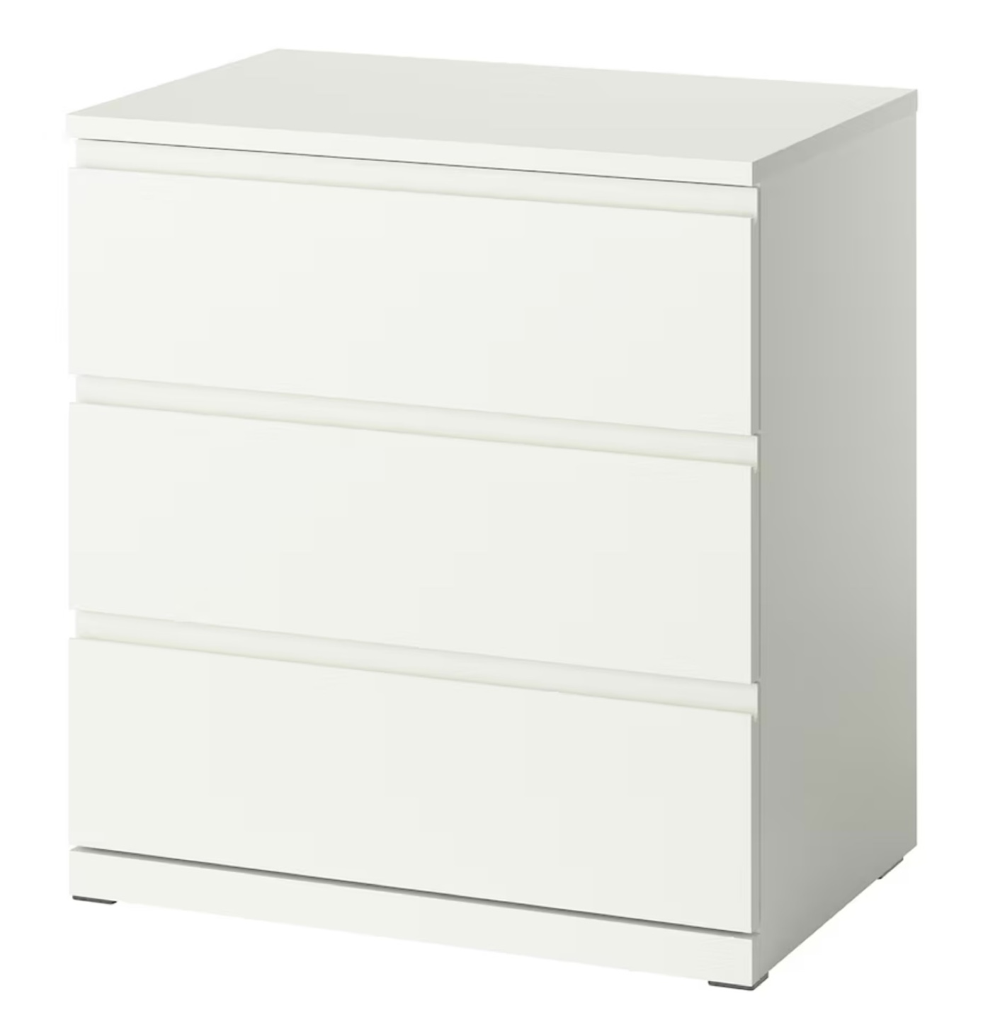 White 3 Drawer Dresser/ Ikea - photo 2