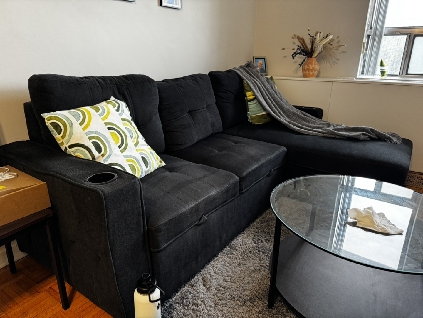 Dark grey Sectional Sofa - photo 2