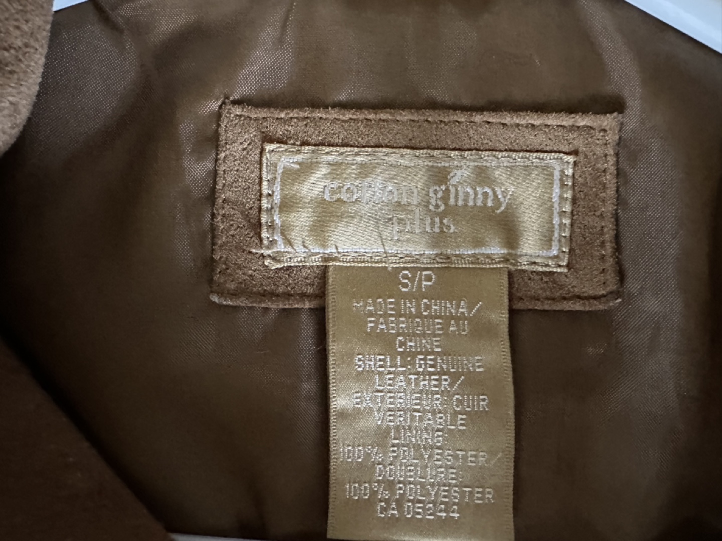 Cotton Ginny  Size sm Suede Jacket - photo 2