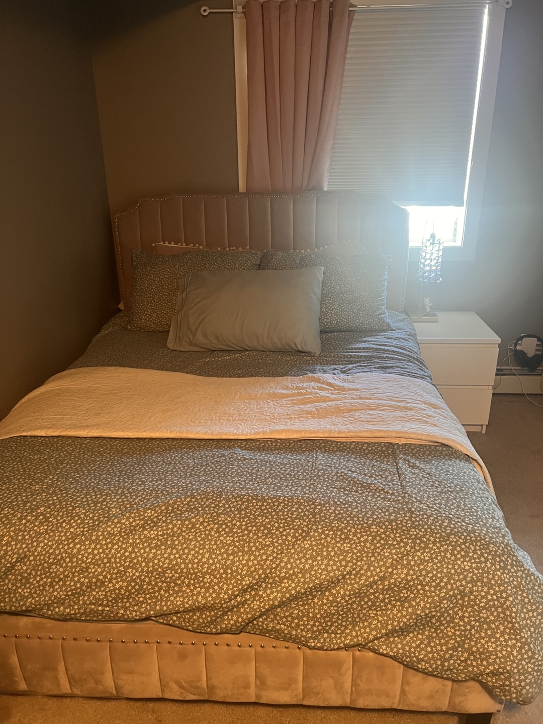 Bed and Mattress. Queen Size
