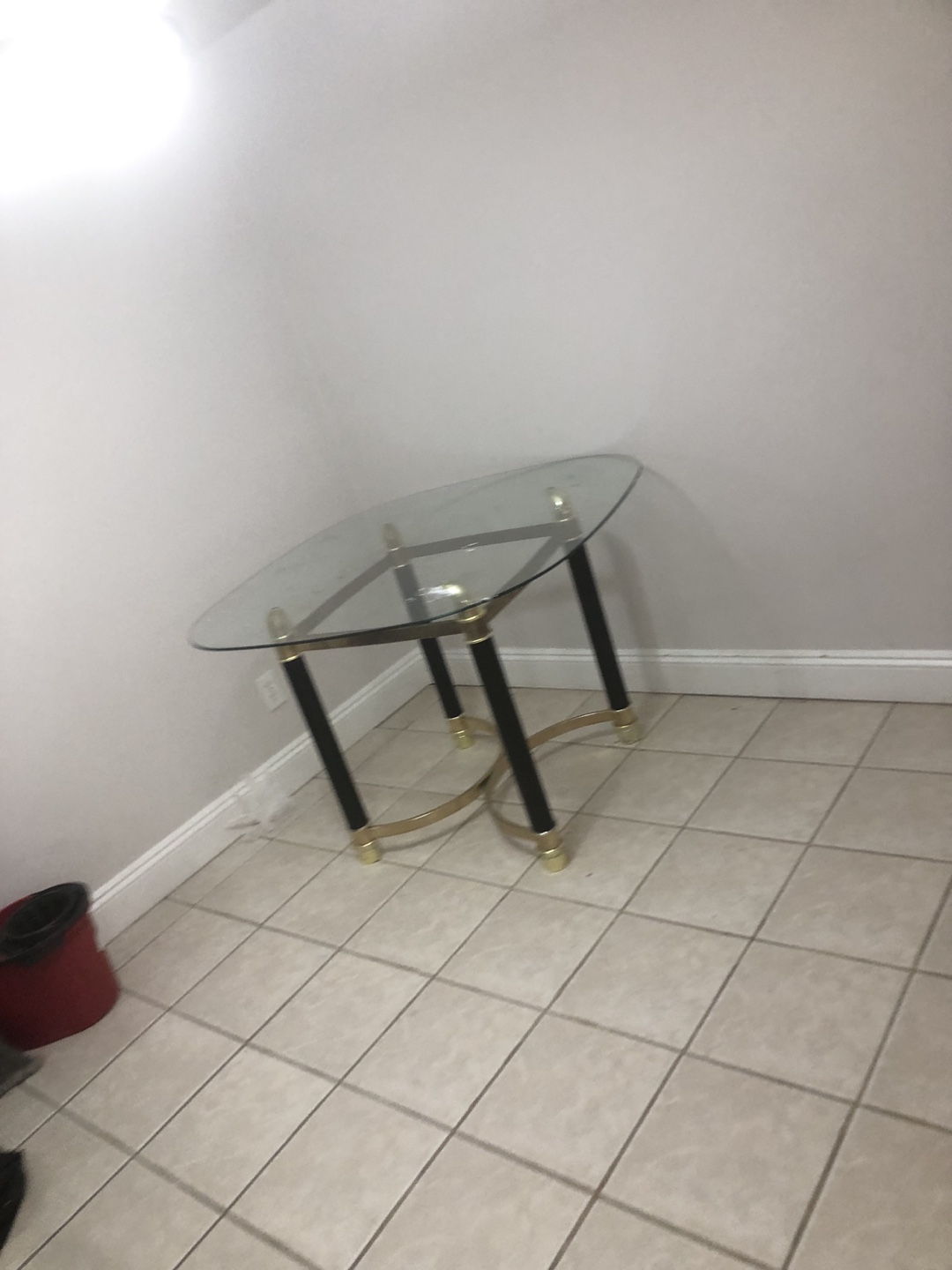Glass and Metal dining Table - photo 5