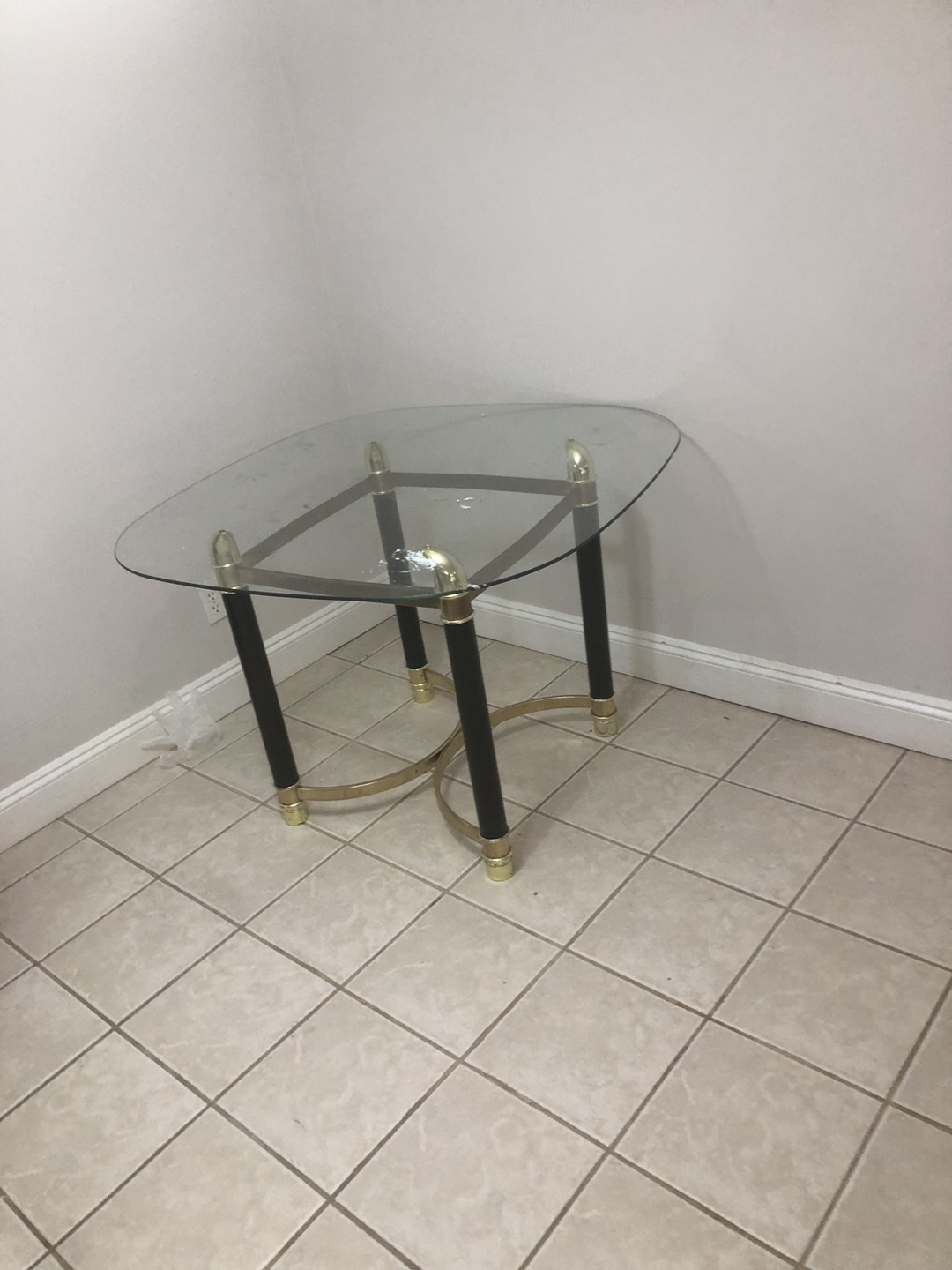 Glass and Metal dining Table - photo 3