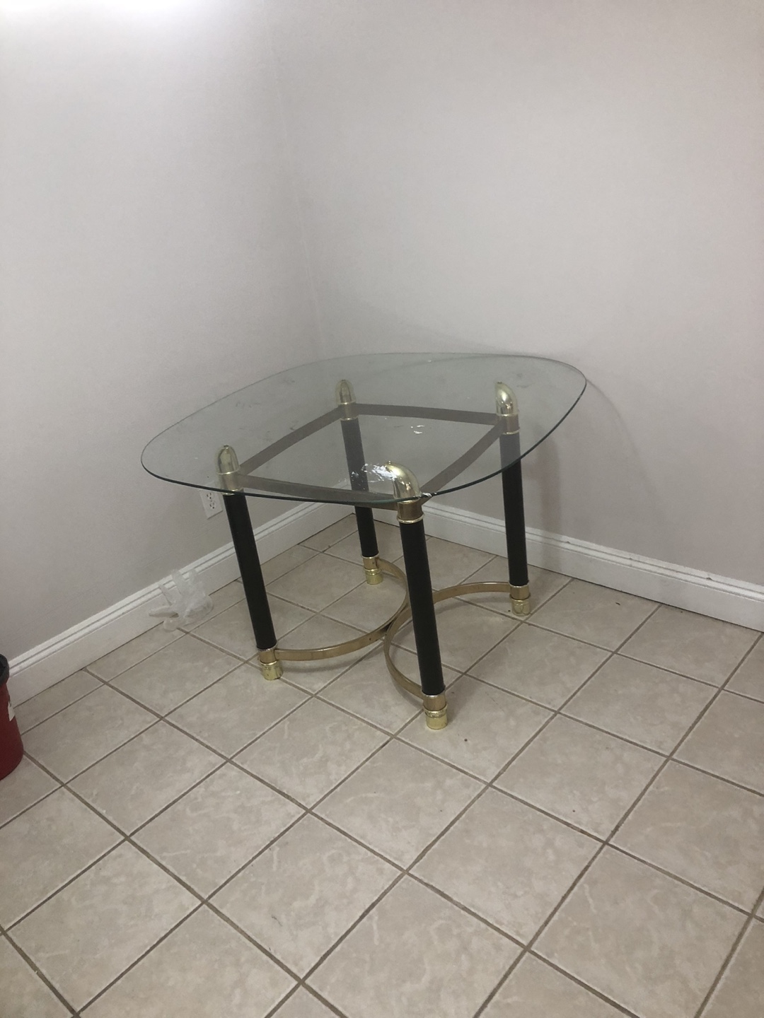 Glass and Metal dining Table - photo 4