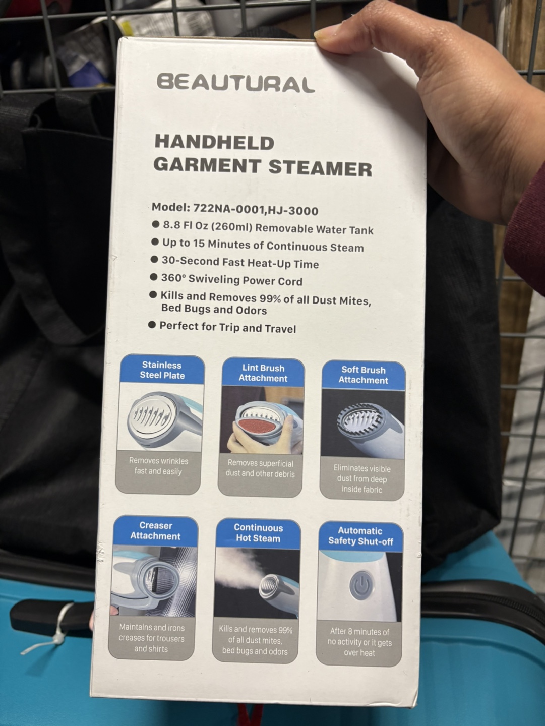 Handheld garment steamer - photo 2