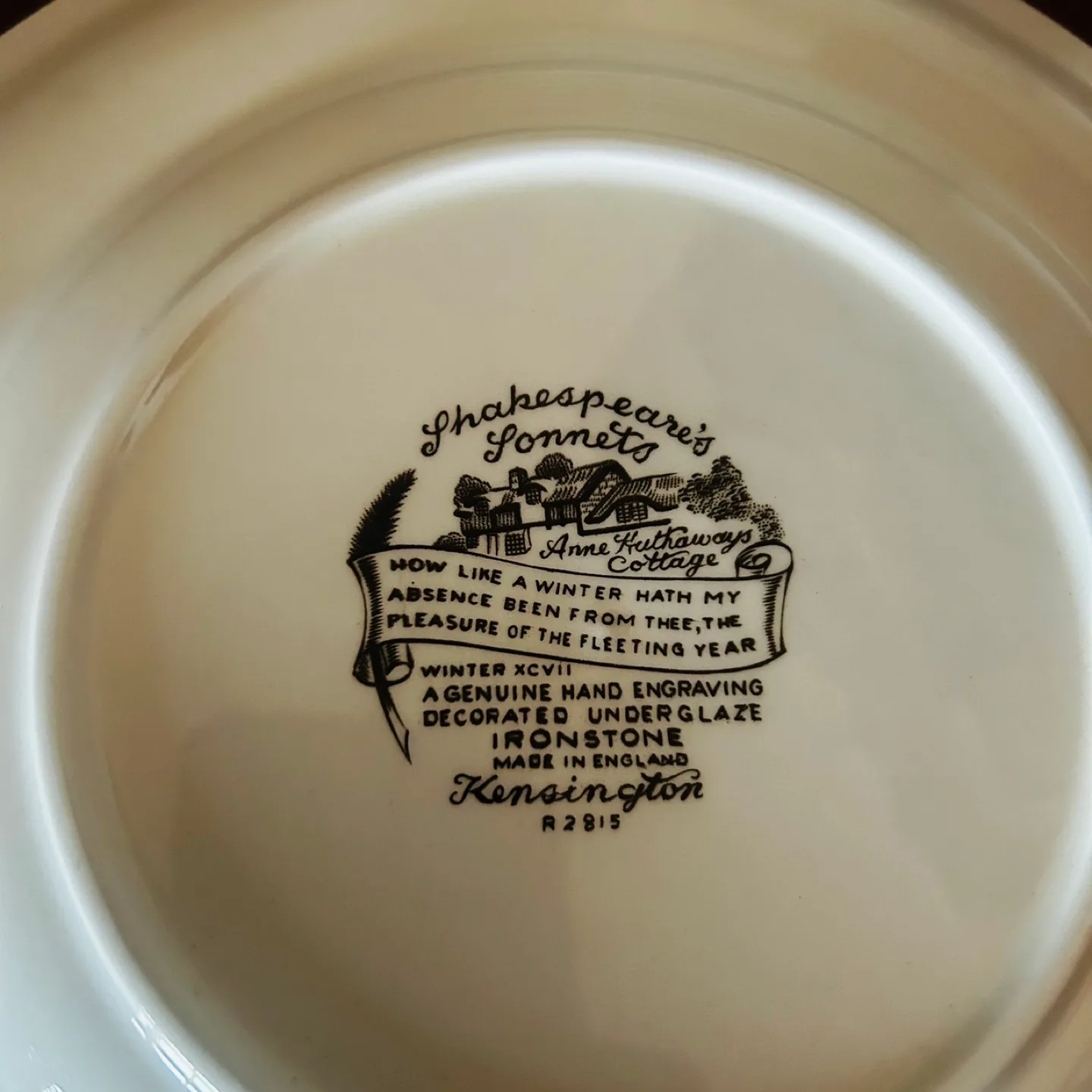 Set of 7 Kensington Shakespeare's Sonnets Dinner Plates image indicator(2)