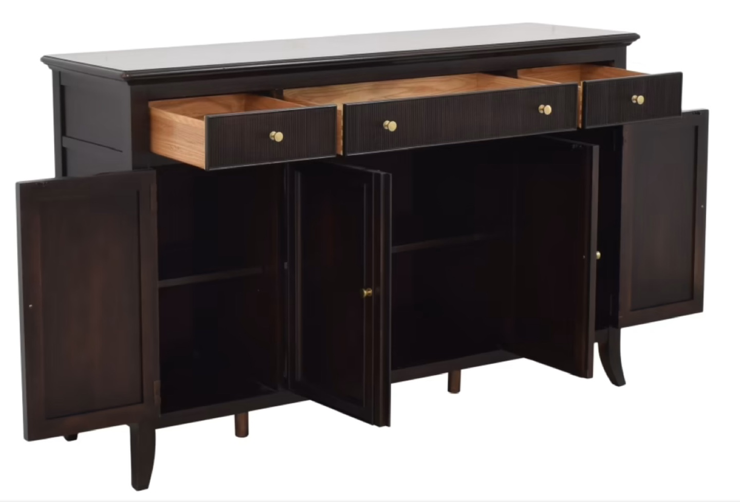 Dark Wood Buffet Server - photo 2