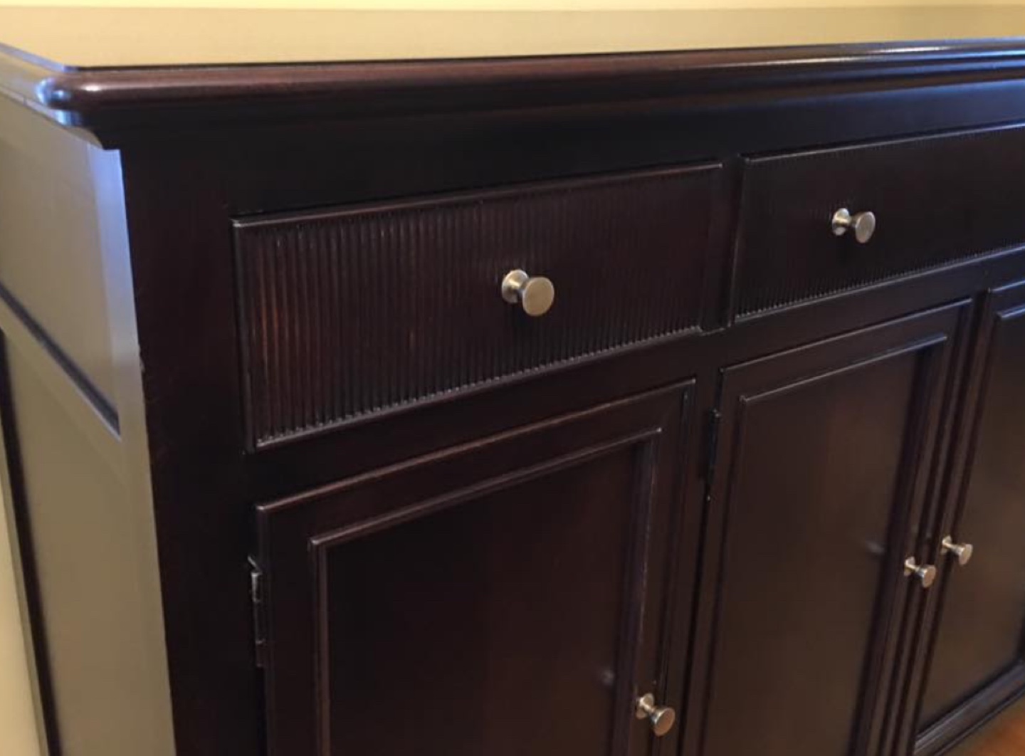 Dark Wood Buffet Server - photo 4