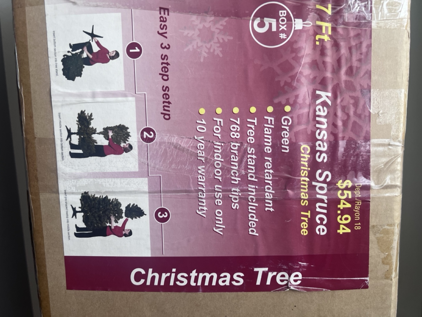 7 ft Artificial Christmas Tree - photo 2