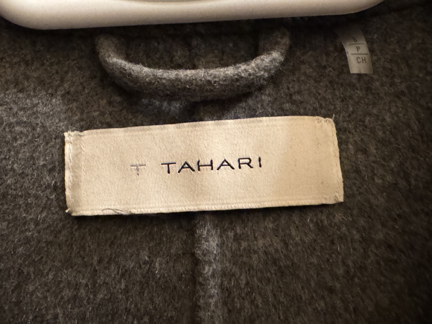 Tahari Grey Wrap Coat - photo 2