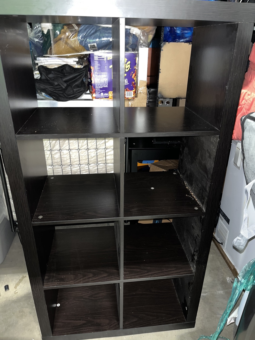 Black 8 Cube Storage Shelf