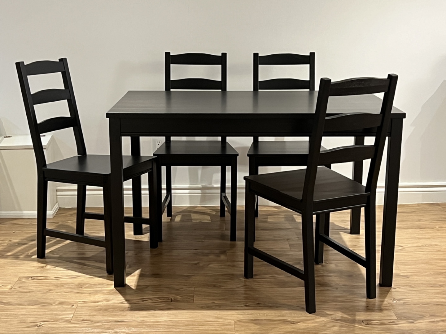 Black Dining Table and 4 Chairs
