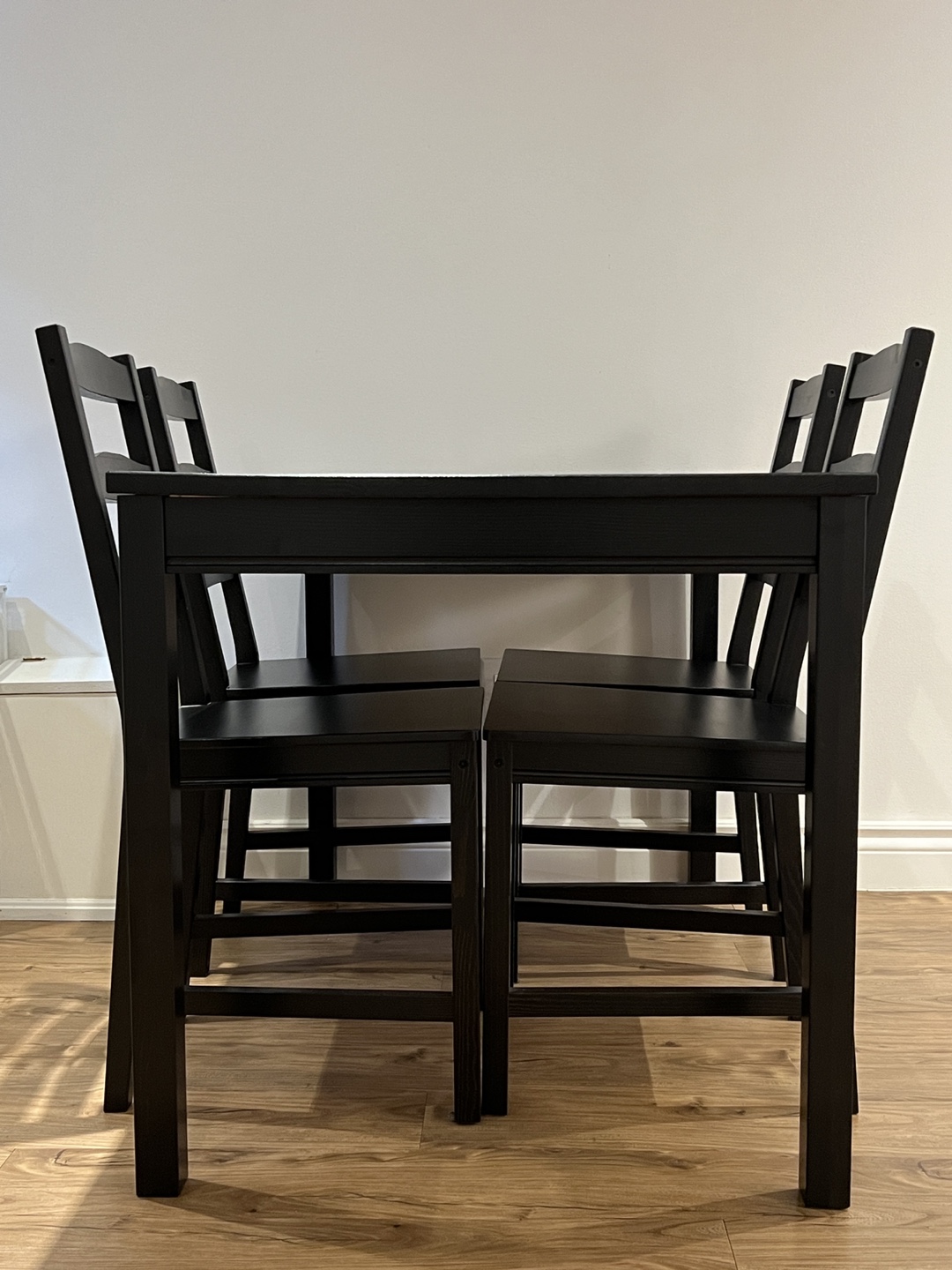 Black Dining Table and 4 Chairs - photo 5