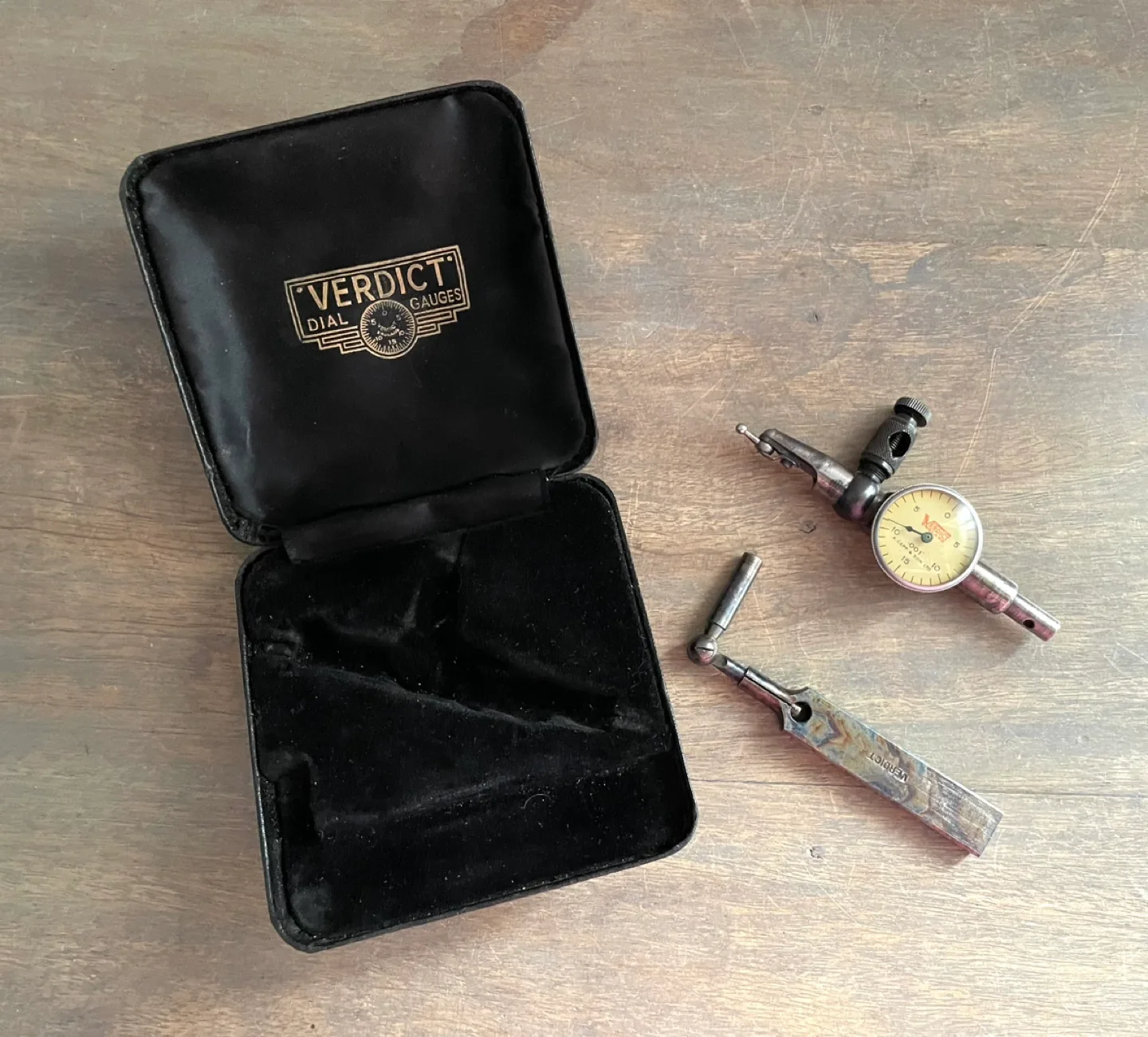 VINTAGE Verdict .001" Dial Indicator Gauge Model H image indicator(2)