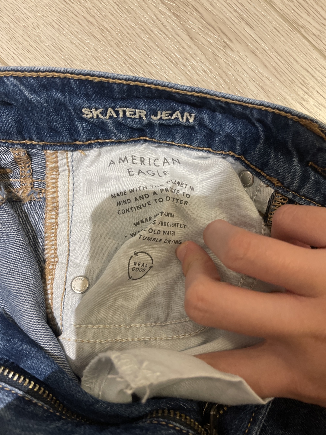 American Eagle Wide Leg Baggy Skater Jeans - photo 4