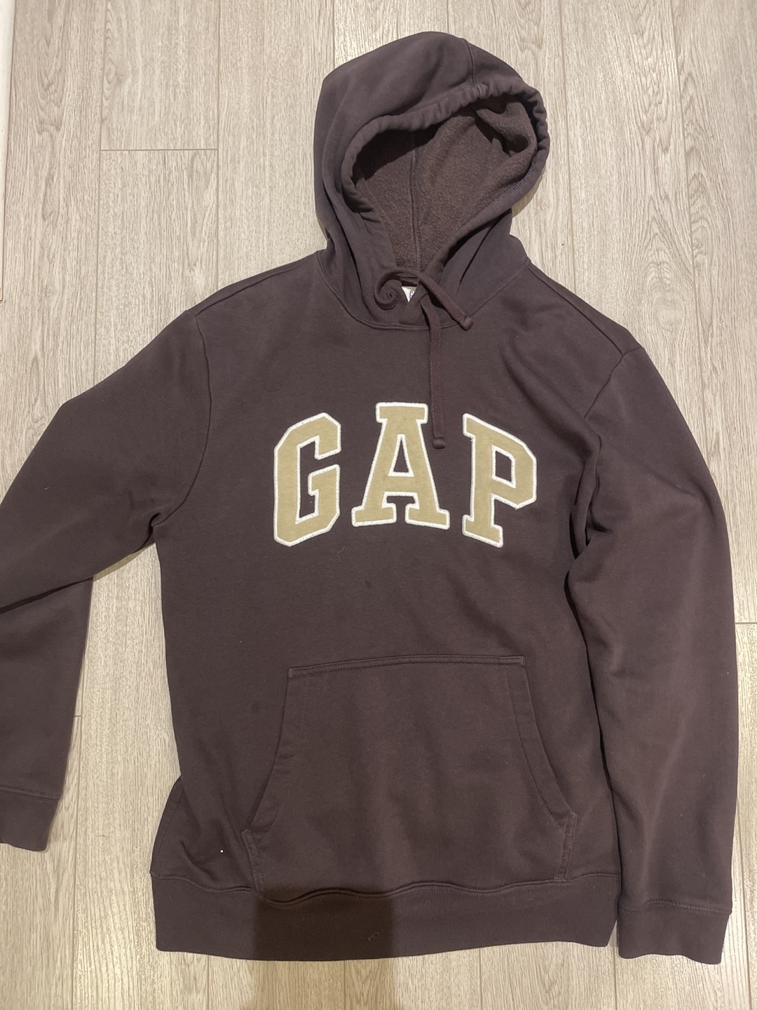 Gap Brown Logo Hoodie - Size M