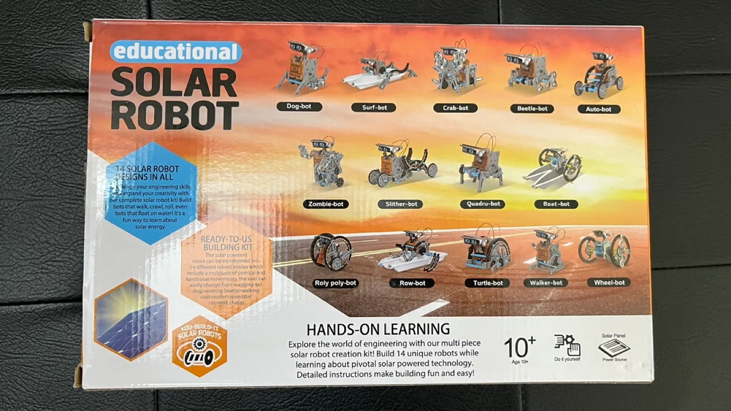 14-in-1 STEM Educational Solar Robot Kit image indicator(2)