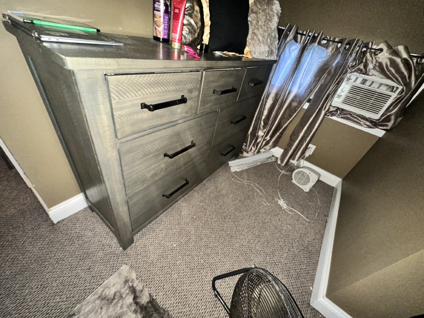 Grey 6 Drawer Dresser