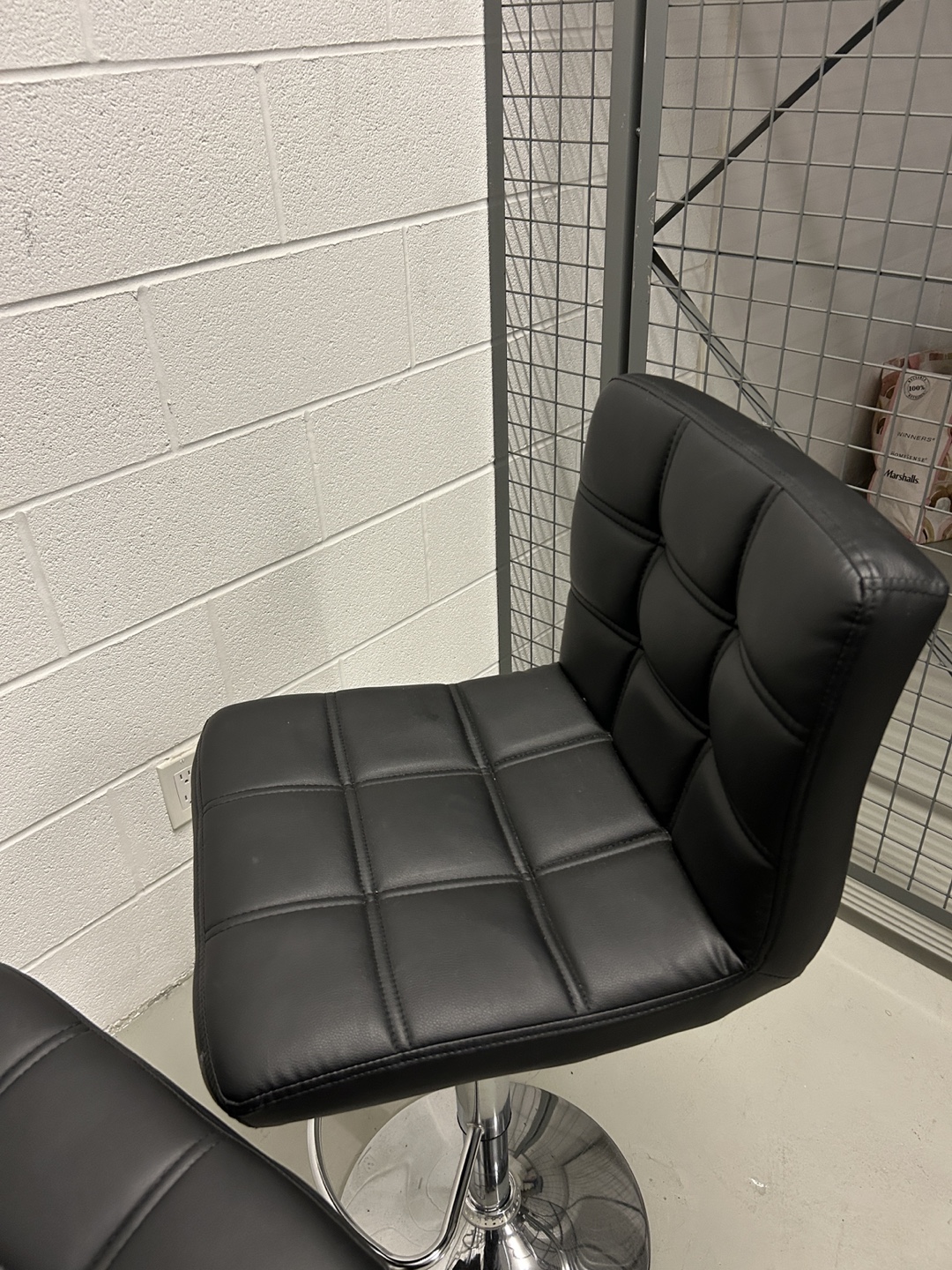 Set of 2 Black Bar Stools - photo 4