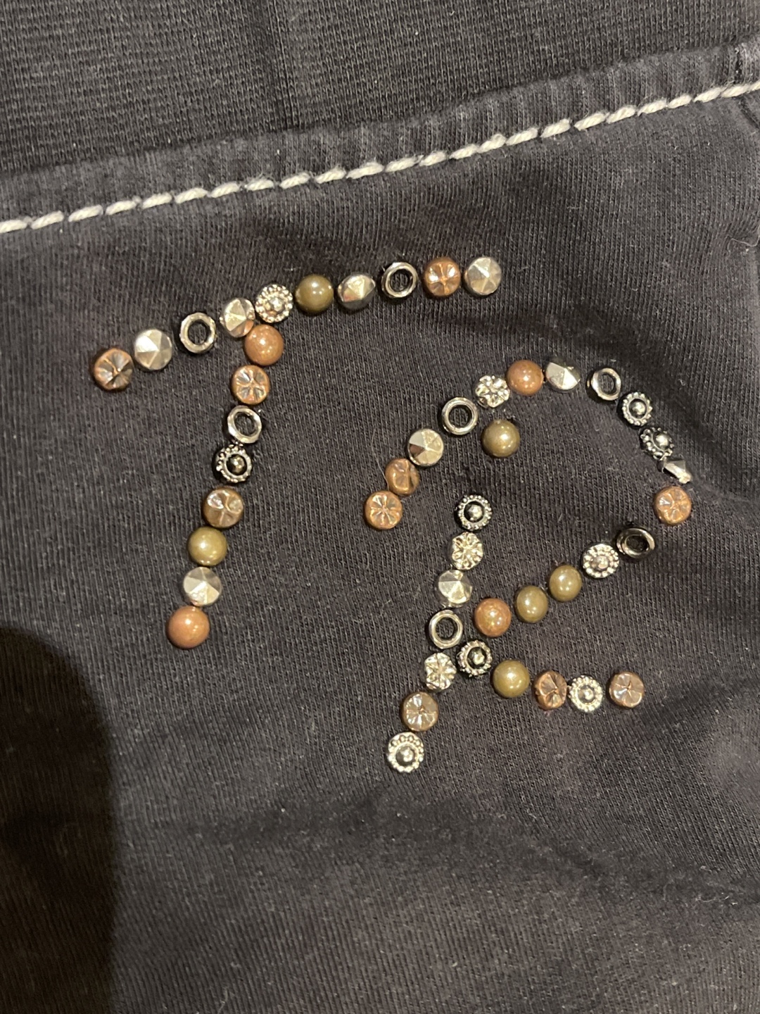 True religion flared black leggings - photo 2