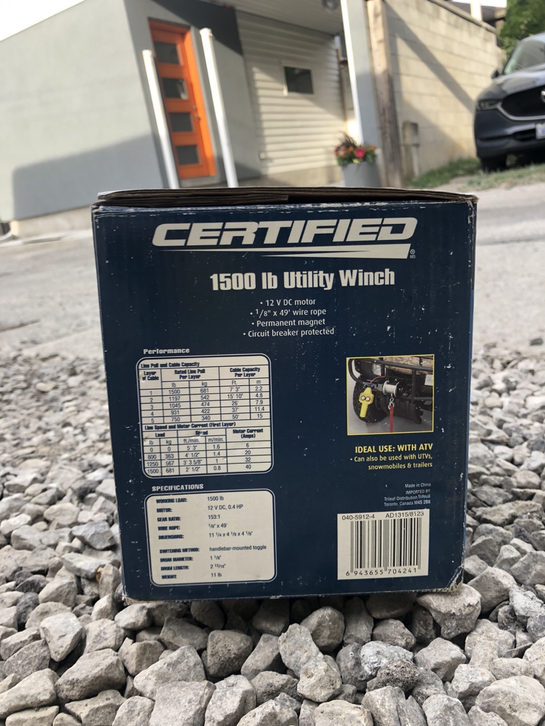 Certified 1500 lb Utility Winch - photo 2