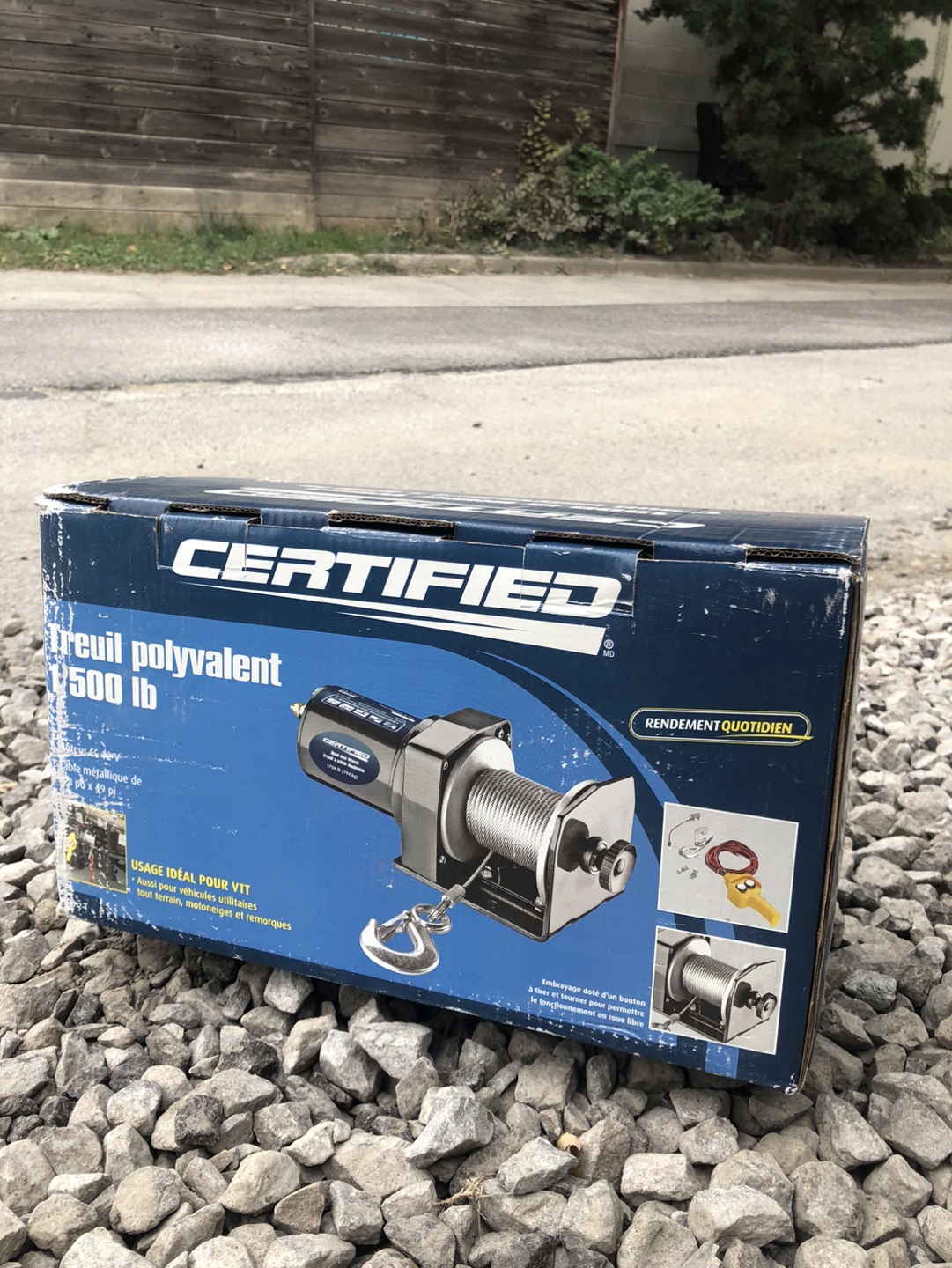 Certified 1500 lb Utility Winch