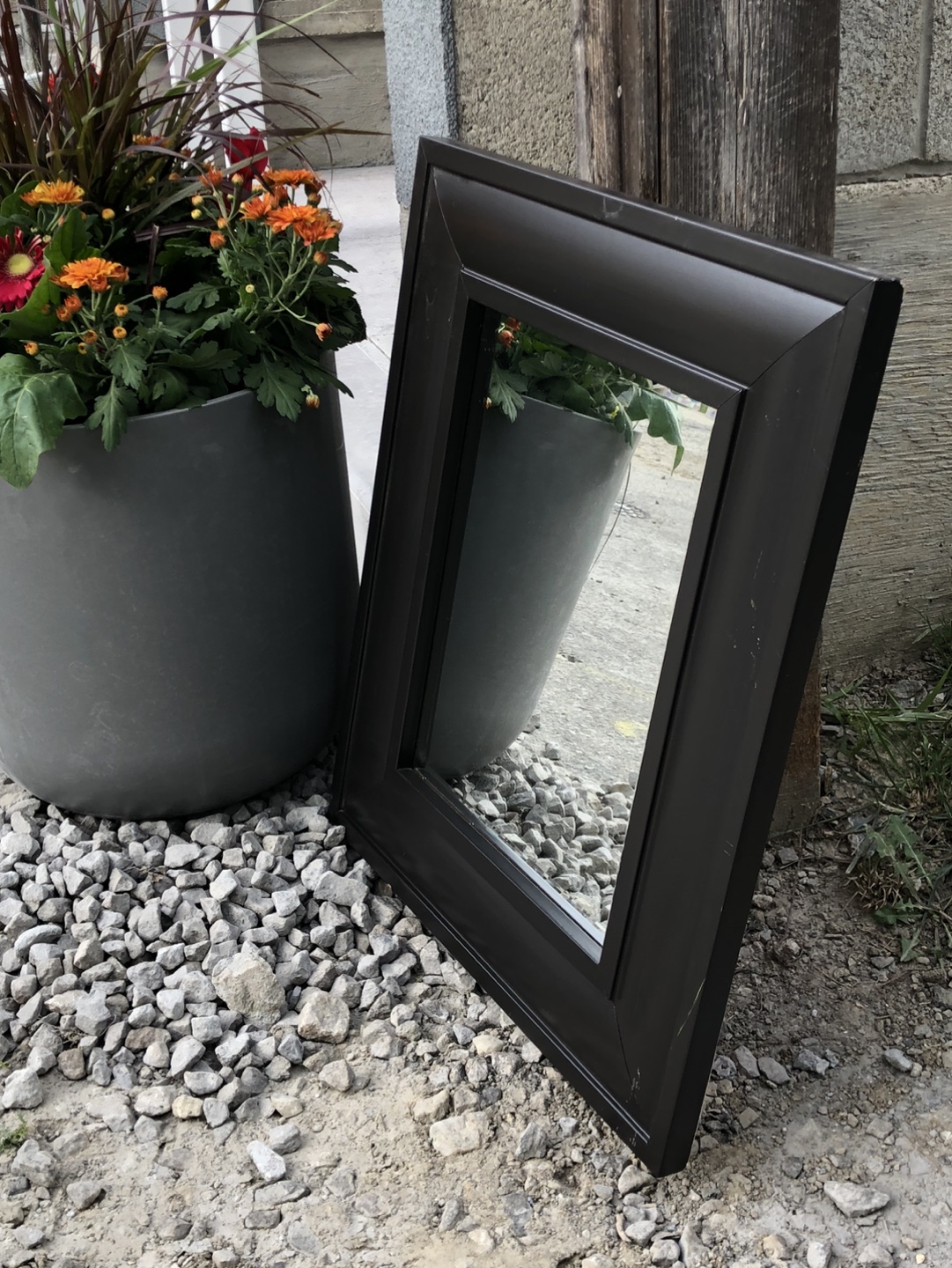 Black framed mirror - photo 3