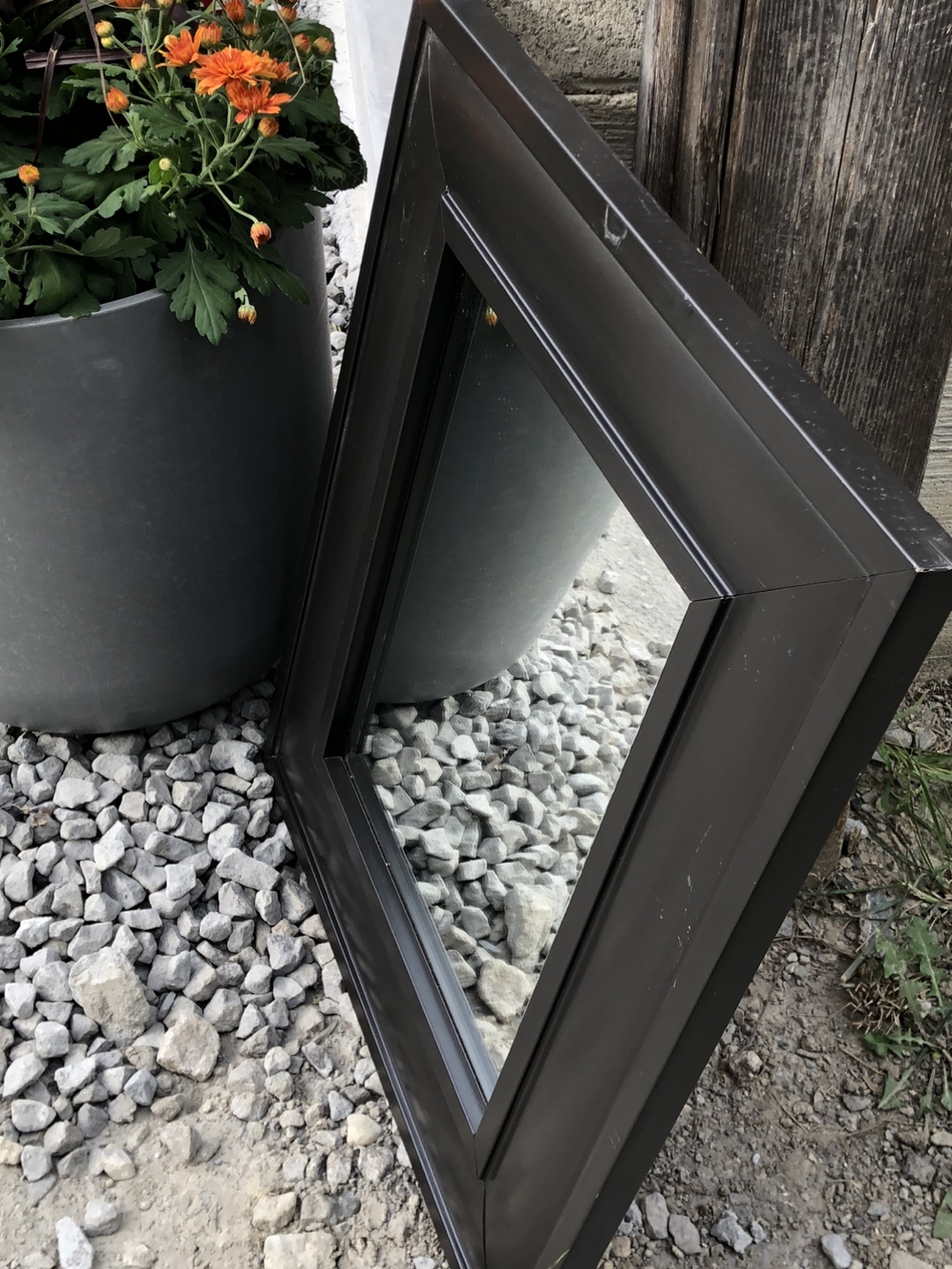 Black framed mirror - photo 4