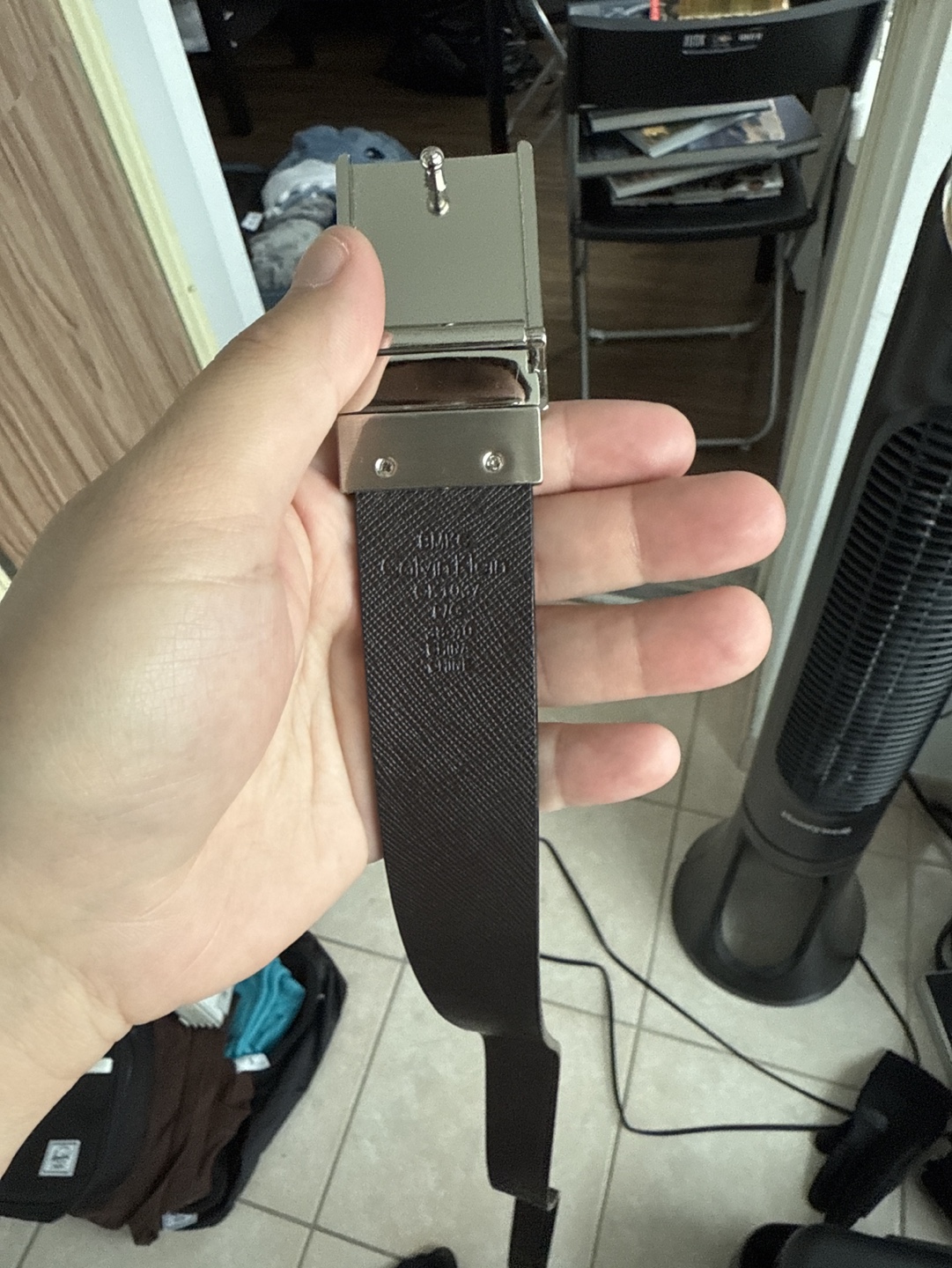Calvin Klein Black Leather Belt