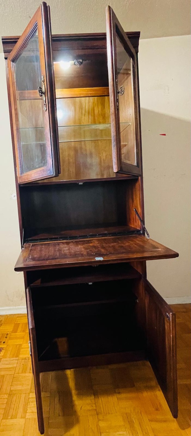 Wood Cabinet with Glass Doors - photo 4