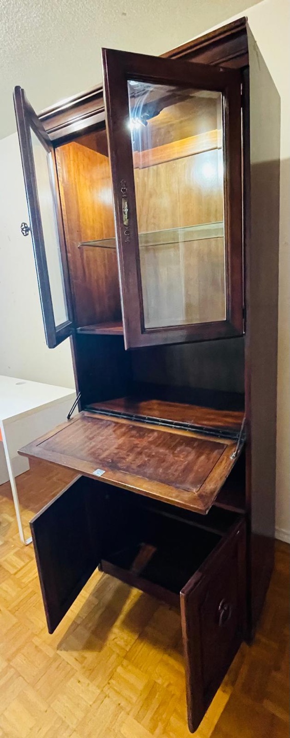 Wood Cabinet with Glass Doors - photo 3