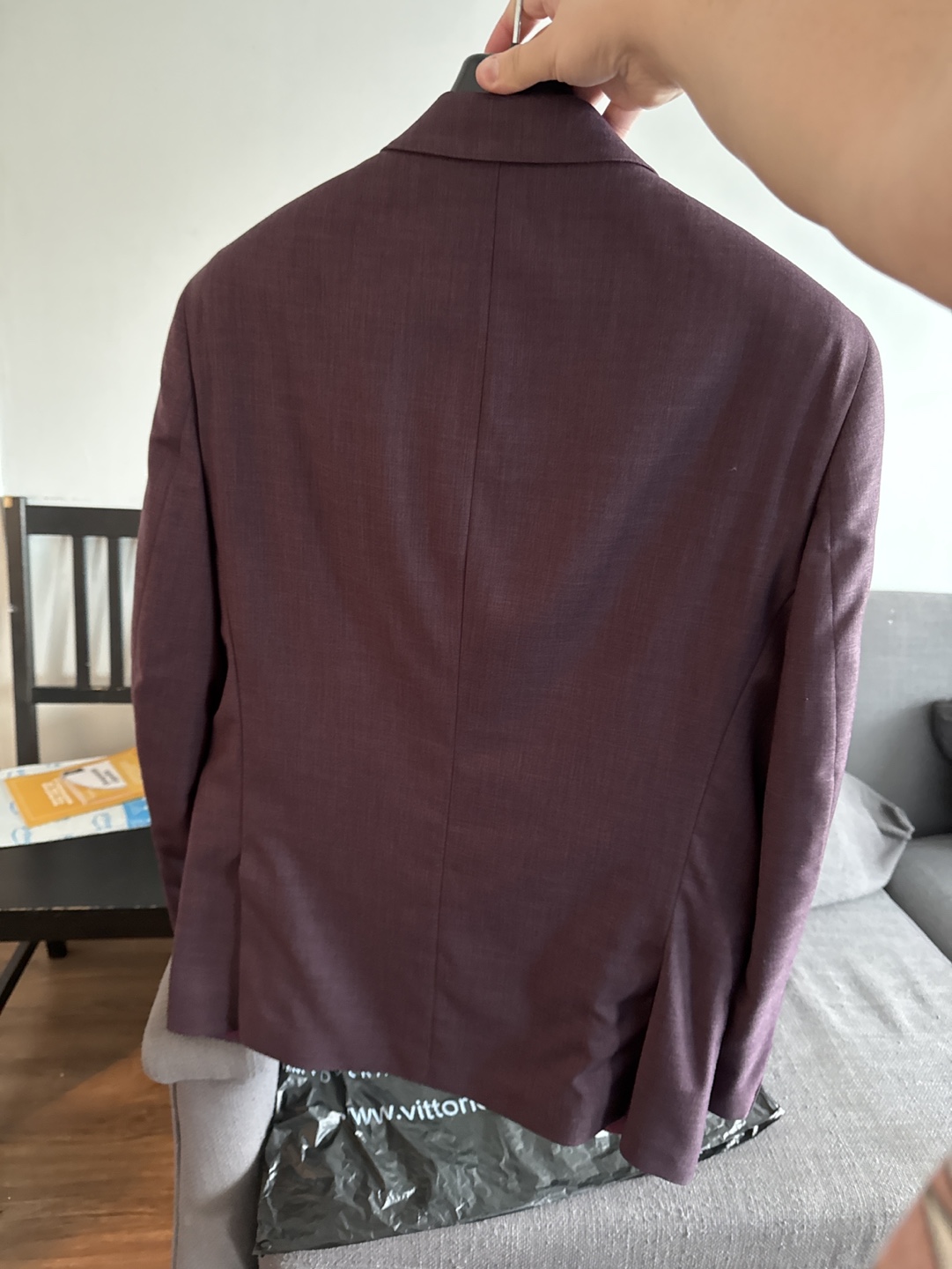 Burgundy Suit Jacket - photo 2