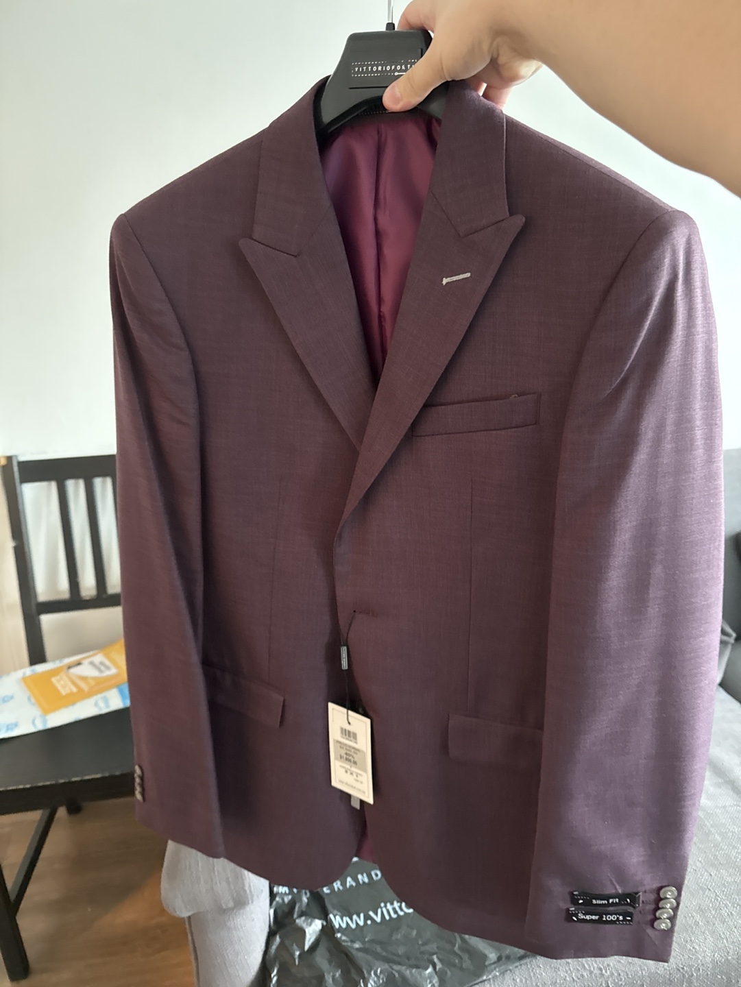 Burgundy Suit Jacket