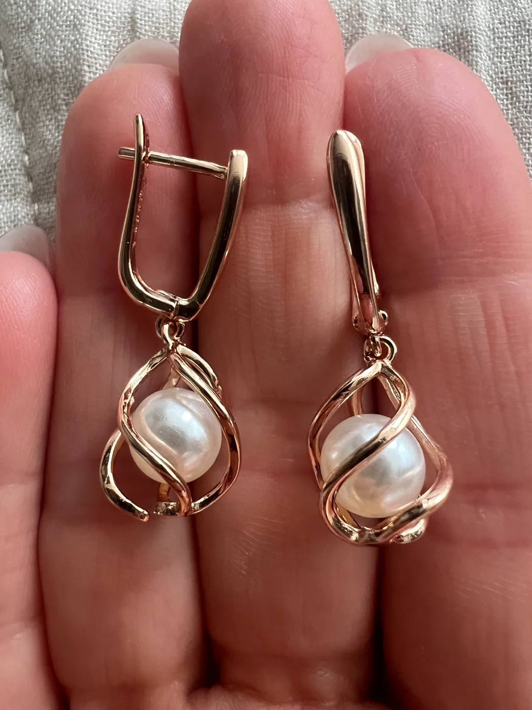 14k pearl earrings