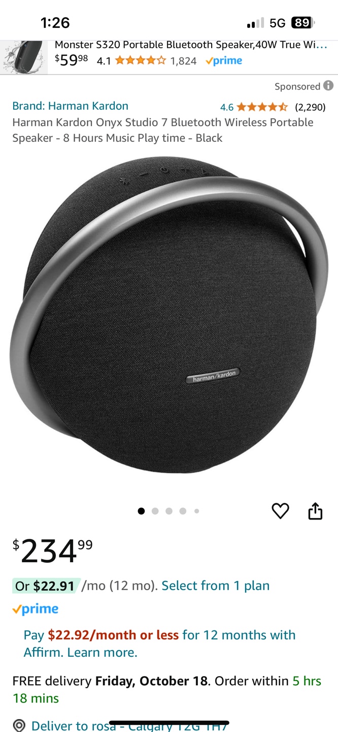 Harman Kardon Onyx Studio 7 Bluetooth Speaker