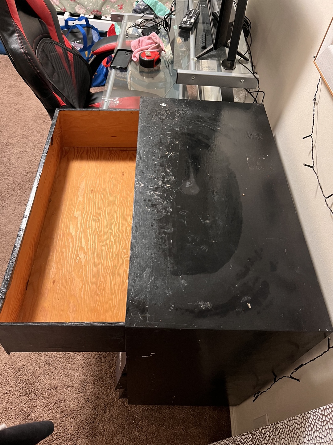 Black and Blue Marble Dresser - photo 3