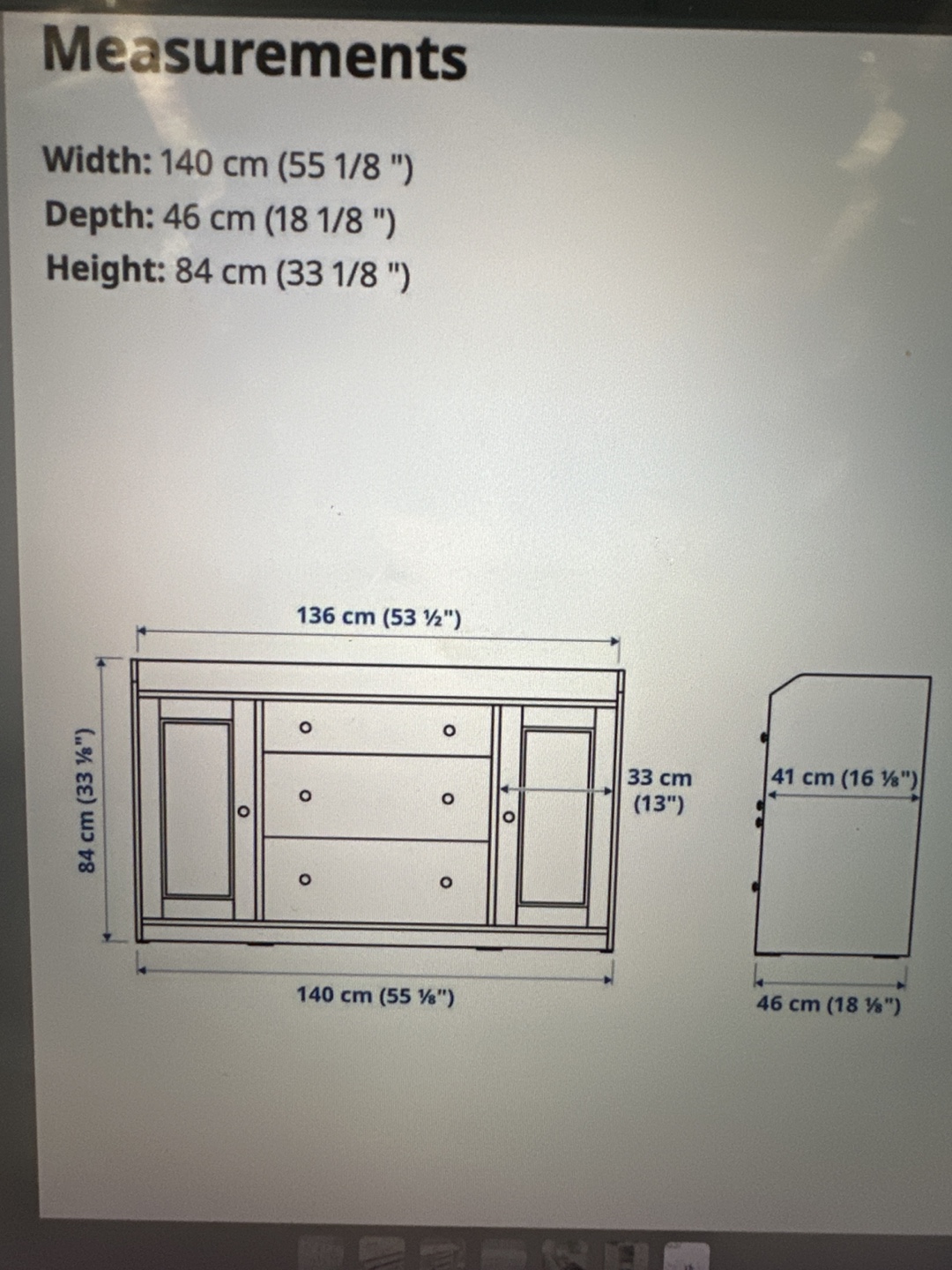 IKEA White Sideboard (Price Negotiable) - photo 5