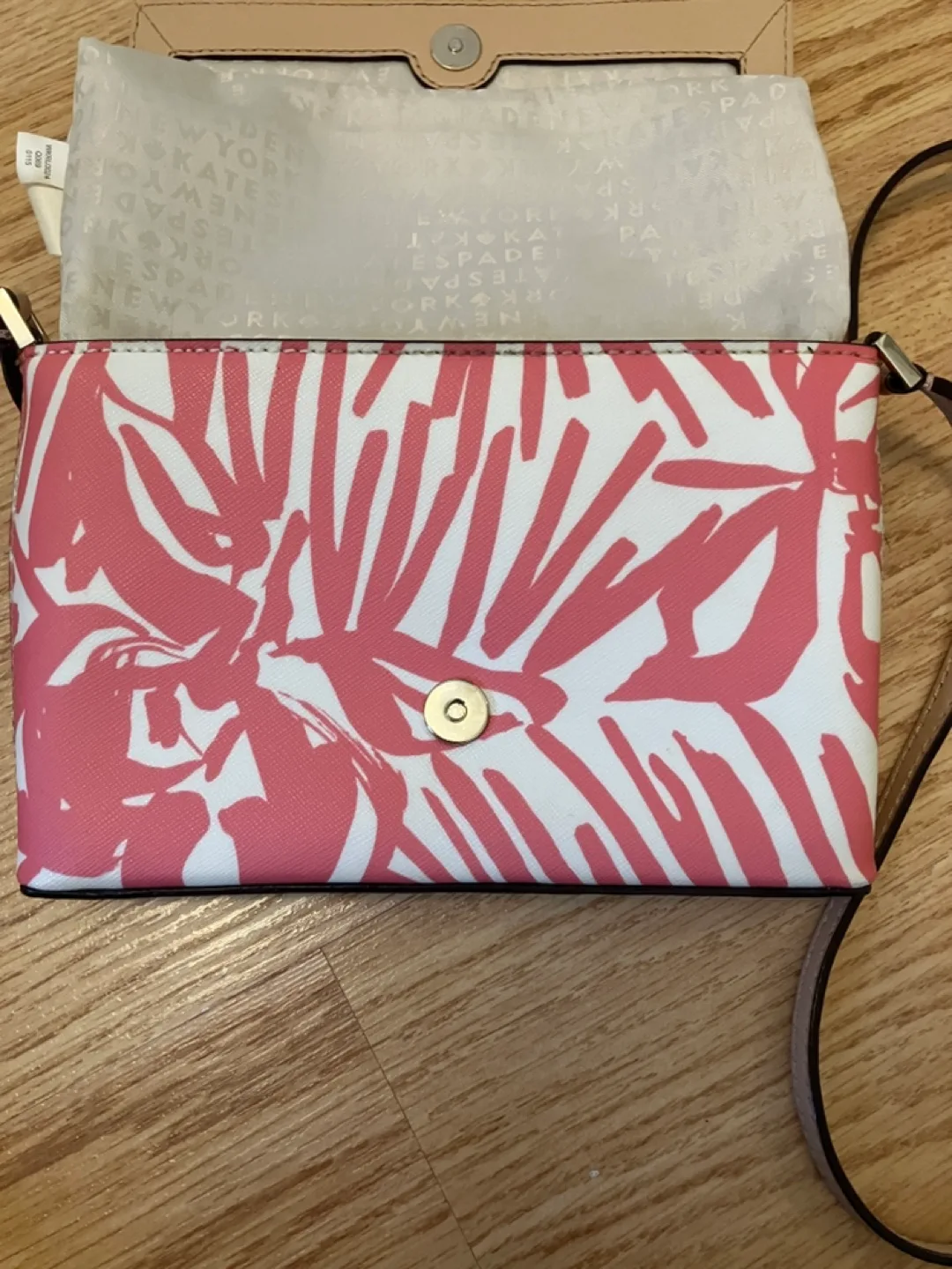 Kate Spade Grant Street Peony Palm Crossbody Bag image indicator(5)